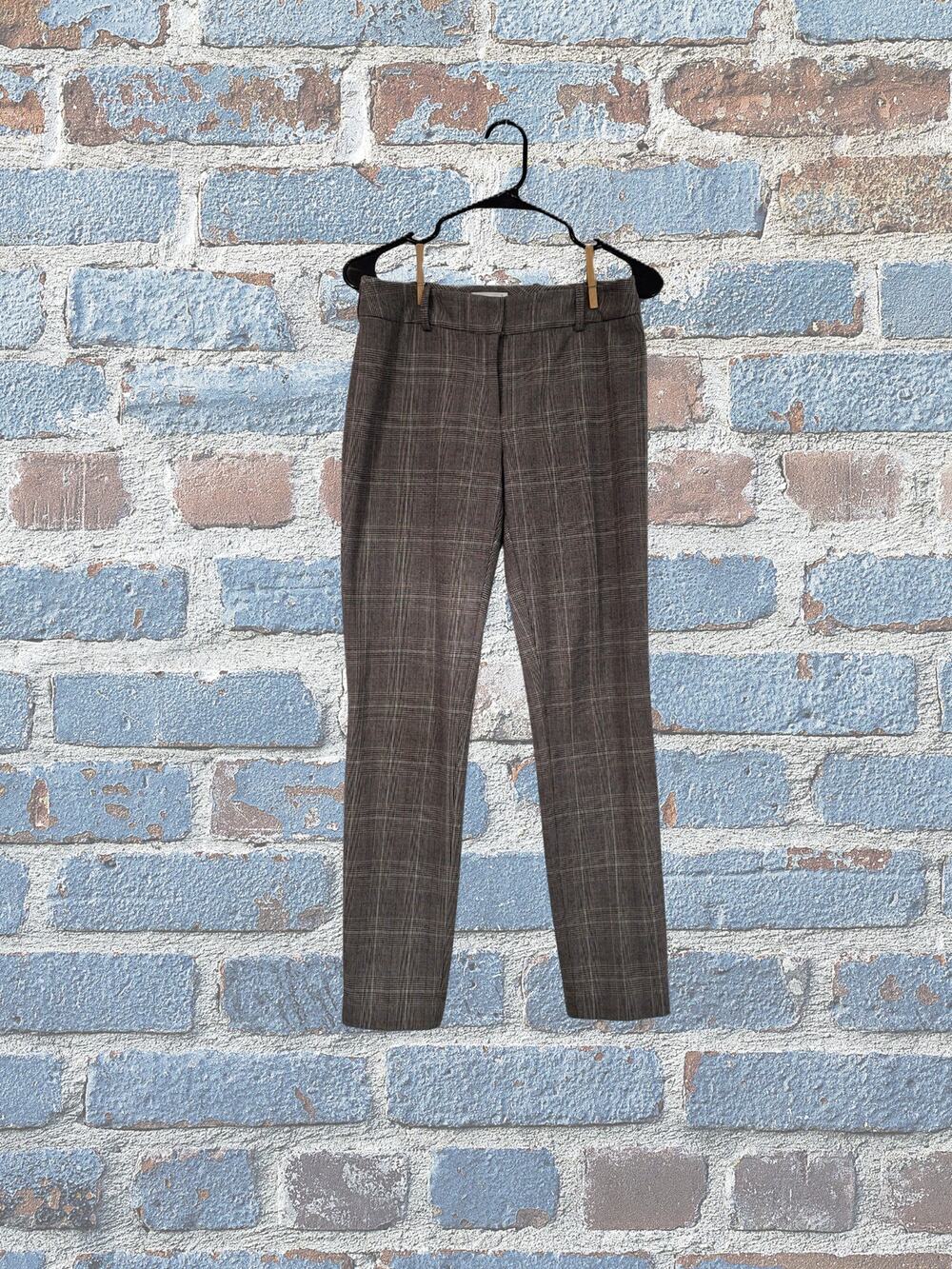 Calvin Klein Slim fit Size 2 Pinstriped Dress Pants Hooks, Button, Zipper